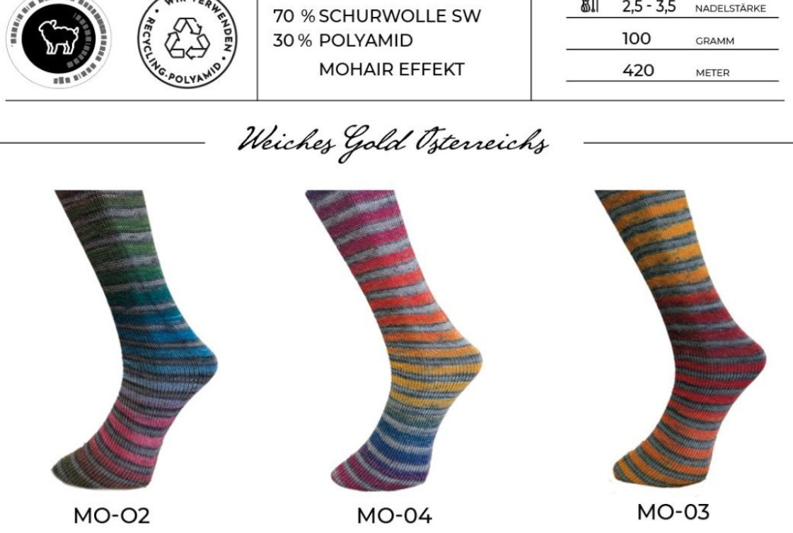 Ferner  Spotlight Wolle Merino Sockenwolle 4-fach