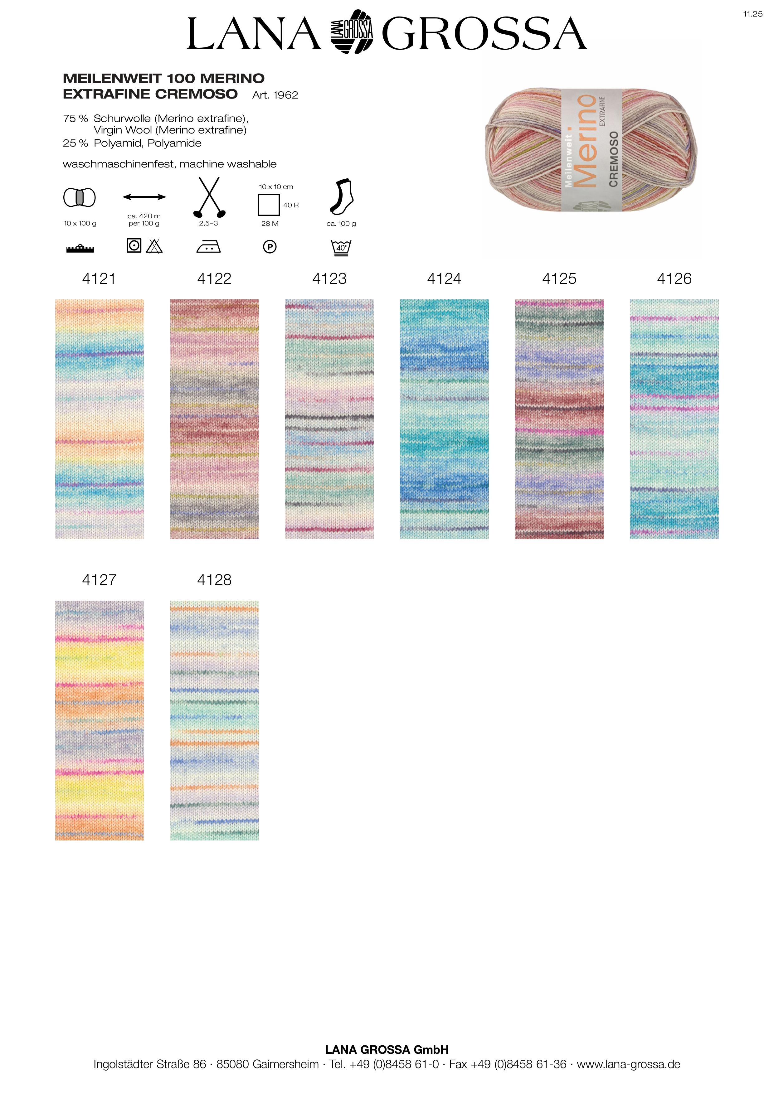 Meilenweit 100 Merino Extrafine Cremoso