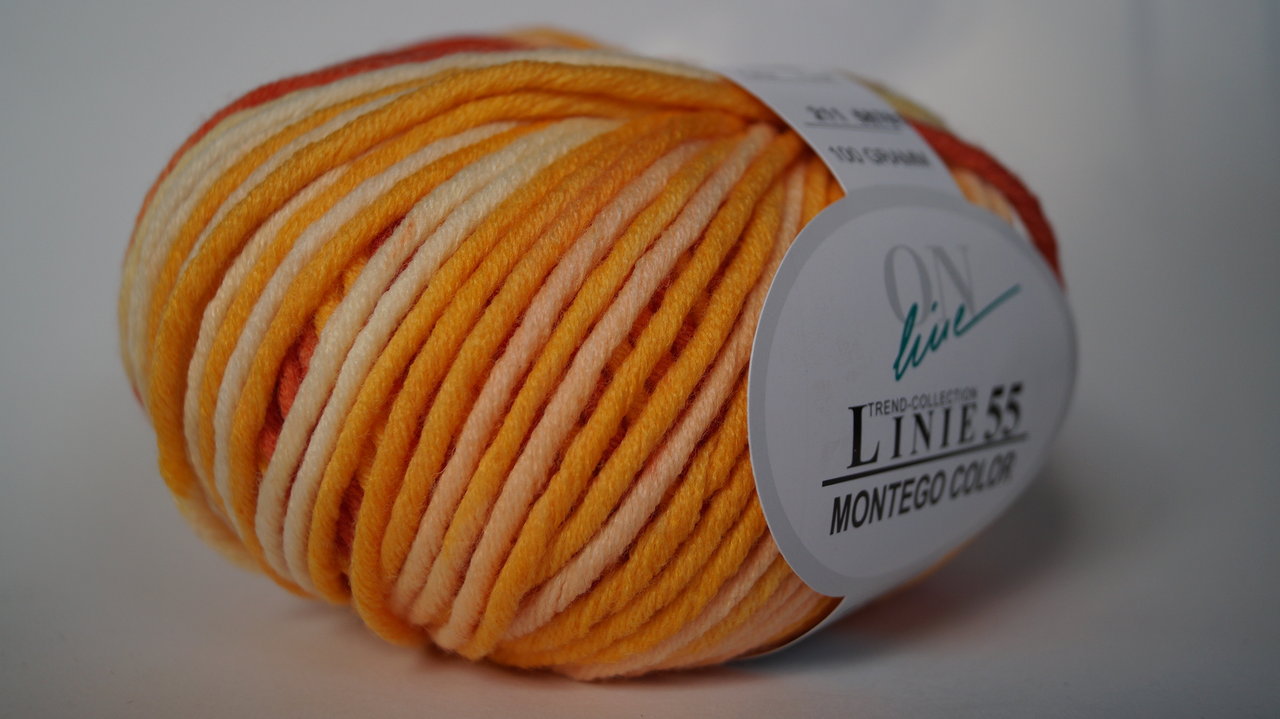  Montego Color: Farbe 211 gelb-orange - 100g