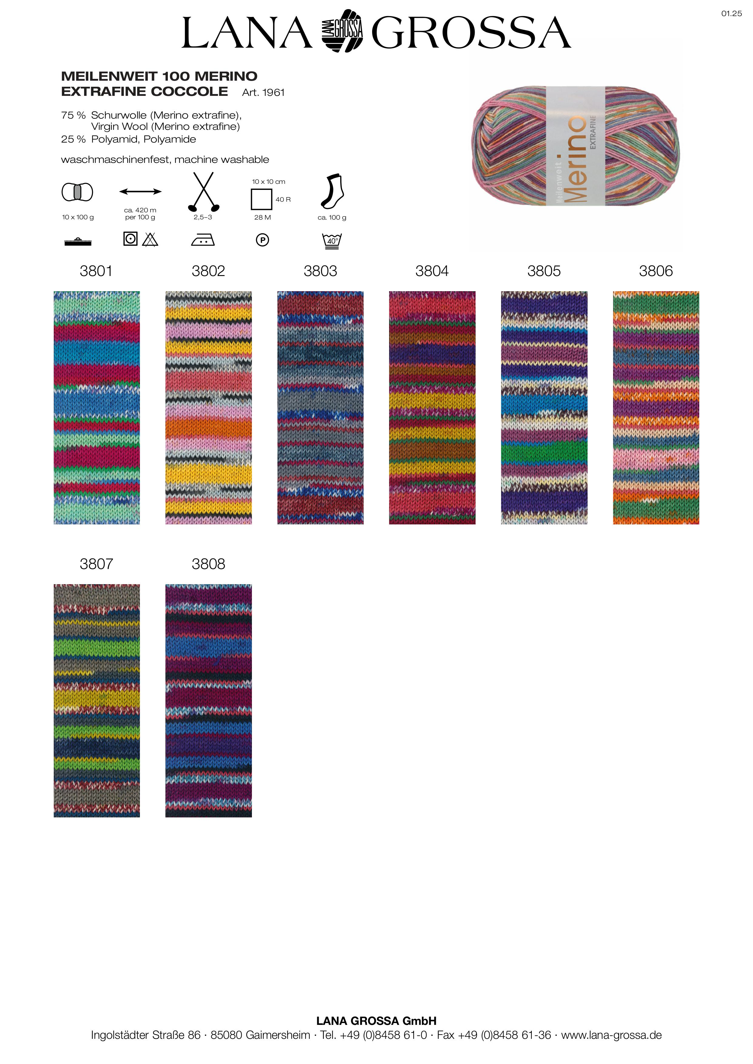 Meilenweit 100 Merino Extrafine Coccole