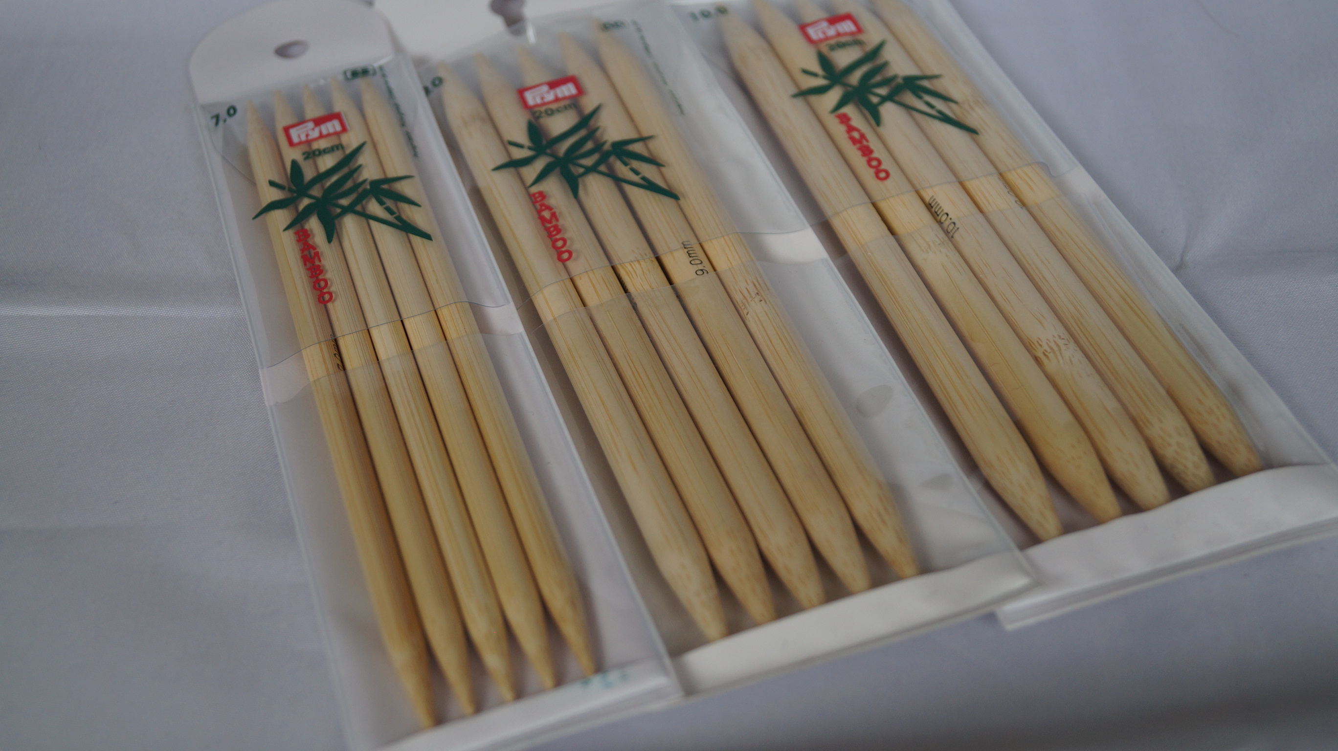 Prym Strumpf-Handschuhstricknadeln Bambus 20 cm  9,0-10,0mm