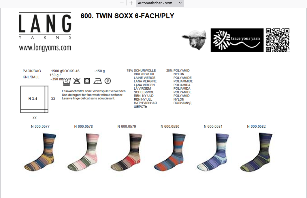 Twin Soxx 6-fach