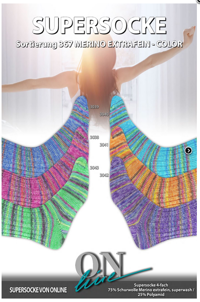 Supersocke 4-fach Merino Extrafine Sortierung 367