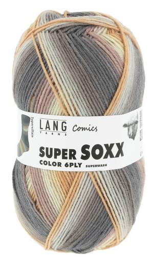 Super Soxx Color 6ply Comics