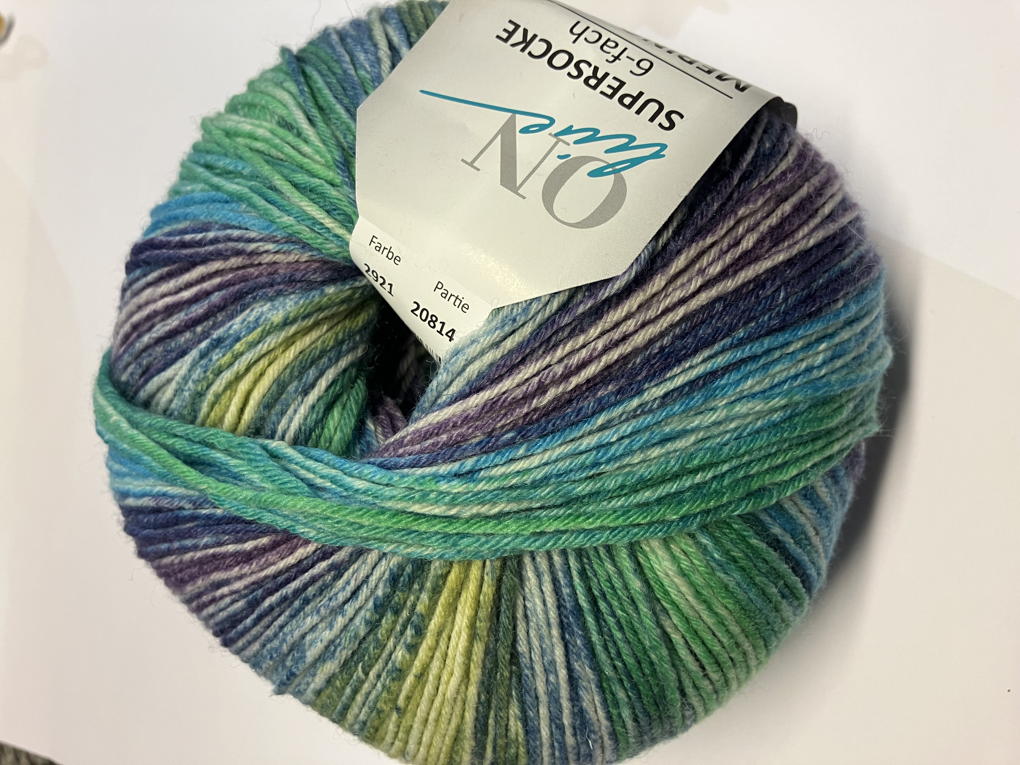 Supersocke 6-fach Merino Color Sort.349