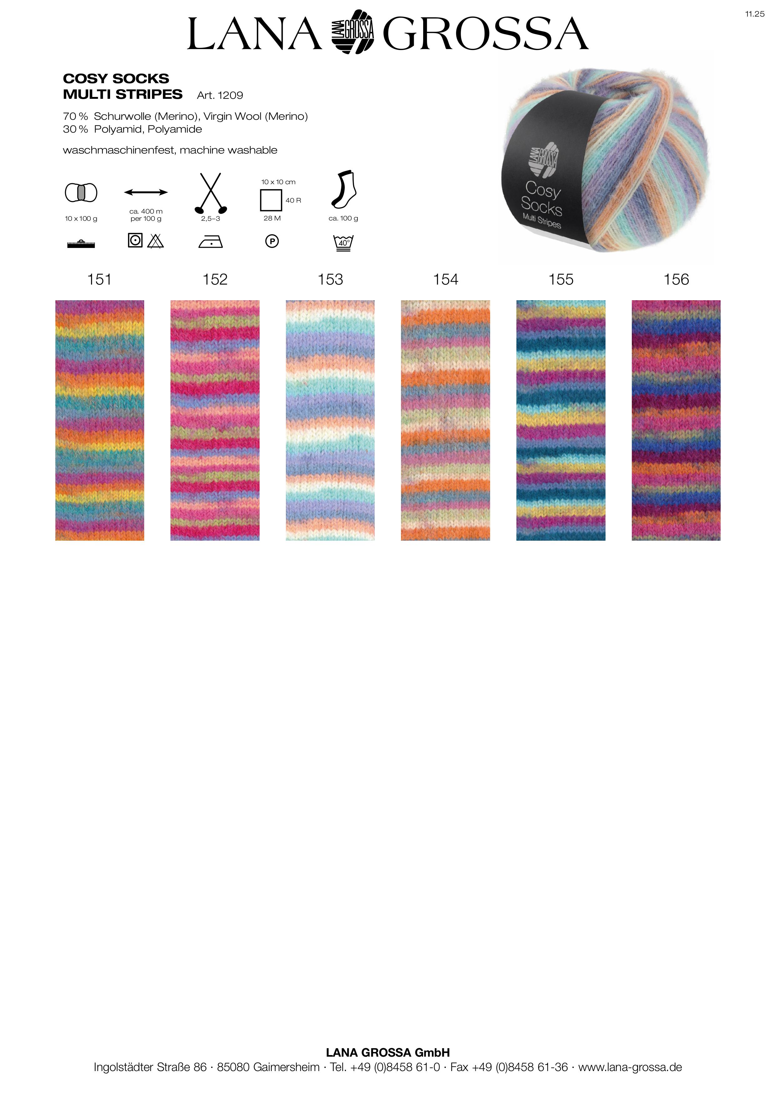 Meilenweit Cosy Socks Multi und Soft Stripes